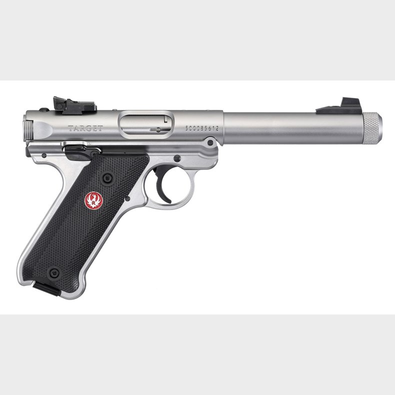 Ruger Mark IV Target w/threaded barrel, .22LR, 5,5", stainless