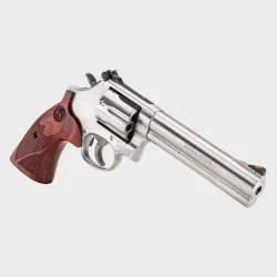 Smith &amp; Wesson Model 686 PLUS Deluxe Magnum� 6" S/S Satin, 7-skud .38 Spl +P/.357 Mag, DA/SA