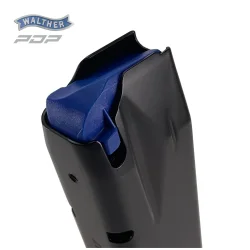 Walther Magazine 18-skuds, black aluminum base, PDP Full Size